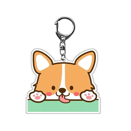 Dog Cartoon Acrylic Key Chain