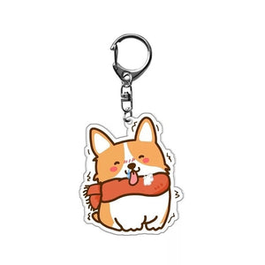 Dog Cartoon Acrylic Key Chain