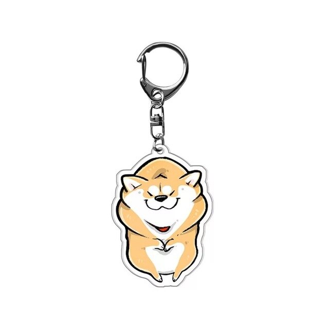 Dog Cartoon Acrylic Key Chain