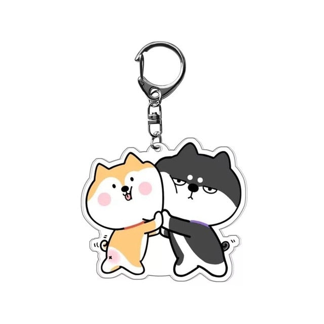 Dog Cartoon Acrylic Key Chain
