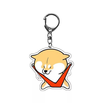 Dog Cartoon Acrylic Key Chain