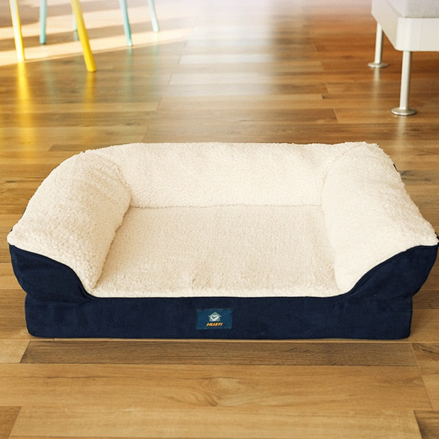 Orthopedic Memory Foam Dog Bed - Dog Sofa with Removable Washable Cover & Waterproof Liner, Couch Dog Beds for Small Large Pets