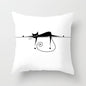 Black Cat Animal Pattern Decorative Cushions Pillowcase Polyester Cushion Cover Throw Pillow Sofa Decoratio