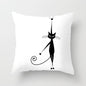 Black Cat Animal Pattern Decorative Cushions Pillowcase Polyester Cushion Cover Throw Pillow Sofa Decoratio
