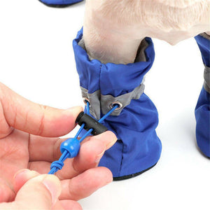 4 Pcs Dog Boots / Shoes Anti-slip Waterproof Rain Pet Socks (S/M/L/XL)