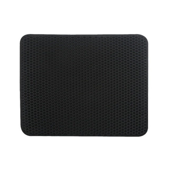 Pet Cat Litter Mat Honeycomb Double Layer Waterproof Urine Proof Trapping Kitty Litter Mat Litter Boxes Large Size Easy Clean