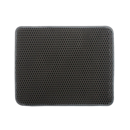 Pet Cat Litter Mat Honeycomb Double Layer Waterproof Urine Proof Trapping Kitty Litter Mat Litter Boxes Large Size Easy Clean