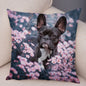 MINI French Bulldog Pillow Case for Home Sofa Car Soft Plush Decor Cute Pet Animal Dog Cushion Cover Printed Pillowcase 45x45cm