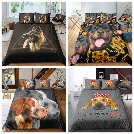 Adorable Animal Bedding Sets 3D Print Duvet Cover (Double, King Size)