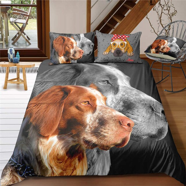Adorable Animal Bedding Sets 3D Print Duvet Cover (Double, King Size)