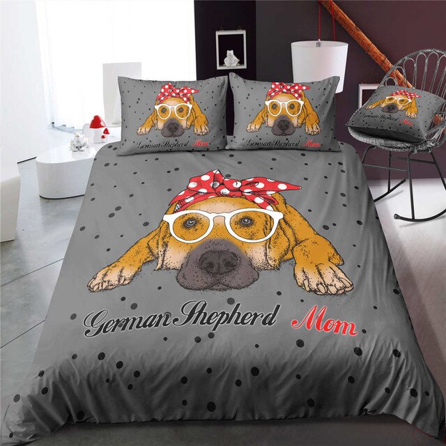 Adorable Animal Bedding Sets 3D Print Duvet Cover (Double, King Size)