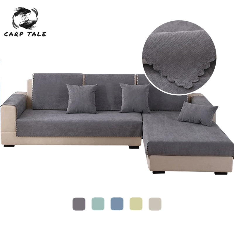 Waterproof Couch / Sofa Cover For Living Room Solid Color Seat Cushion Universal Slipcover