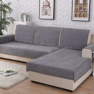 Waterproof Couch / Sofa Cover For Living Room Solid Color Seat Cushion Universal Slipcover