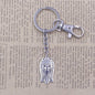 Yorkshire Terrier Dog Animal Ethnic Handmade Keychain Key Ring Pet Tassels Vintage Silver Color
