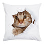 Cute Animal Decorative Pillowcase Super Soft Print Cushion Cover