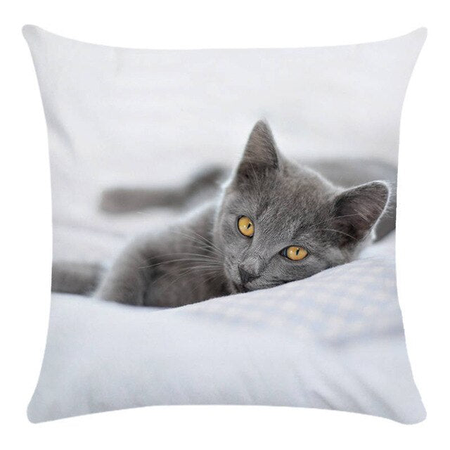 Cute Animal Decorative Pillowcase Super Soft Print Cushion Cover