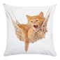Cute Animal Decorative Pillowcase Super Soft Print Cushion Cover