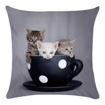 Cute Animal Decorative Pillowcase Super Soft Print Cushion Cover