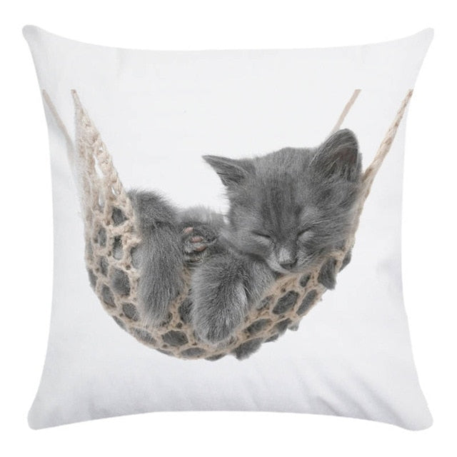 Cute Animal Decorative Pillowcase Super Soft Print Cushion Cover
