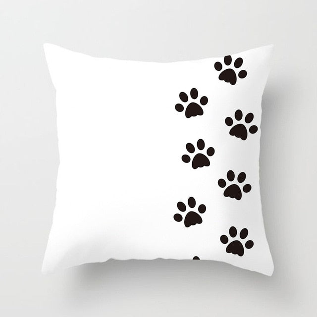 Black Cat Animal Pattern Decorative Pillowcase 45*45 Polyester Cushion Cover Throw Pillow