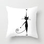 Black Cat Animal Pattern Decorative Pillowcase 45*45 Polyester Cushion Cover Throw Pillow