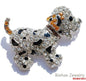 Rinhoo Pet Lovers Rhinestone, Enamel and Crystal Brooch Jewelry Unisex
