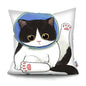 MTMETY Funny Cute Cat Cushion Cover Cartoon Pillowcases for Sofa Home Decoration Pillowcase