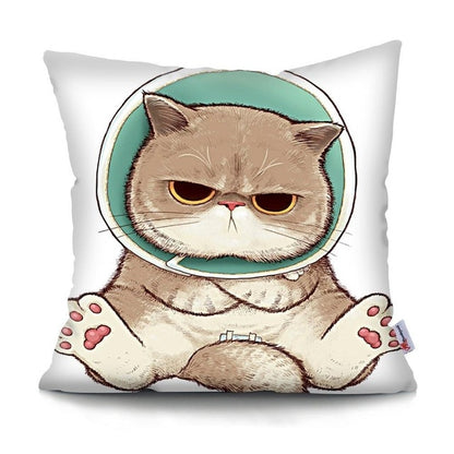 MTMETY Funny Cute Cat Cushion Cover Cartoon Pillowcases for Sofa Home Decoration Pillowcase