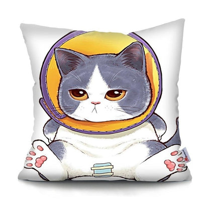 MTMETY Funny Cute Cat Cushion Cover Cartoon Pillowcases for Sofa Home Decoration Pillowcase