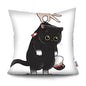 MTMETY Funny Cute Cat Cushion Cover Cartoon Pillowcases for Sofa Home Decoration Pillowcase