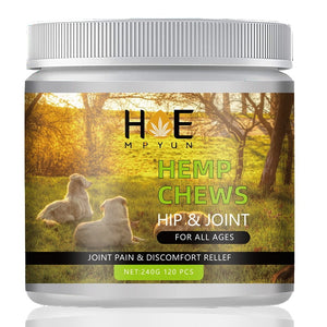 Hempyun-Organic Hemp Chews Hip and Joint Supplement Glucosamine for Dogs