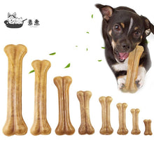 Load image into Gallery viewer, Dog Chews Toys Natural Cowhide Pressing Bone Durable Leather Cowhide Bone Molar Teeth Clean Stick Food Treats Dogs Bones
