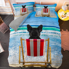 Load image into Gallery viewer, Bulldog Bedding Set Cute Animal Dog Duvet Cover / Pillowcase Quilt Comforter Cover Lovely Home Decor
