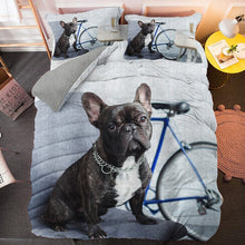 Load image into Gallery viewer, Bulldog Bedding Set Cute Animal Dog Duvet Cover / Pillowcase Quilt Comforter Cover Lovely Home Decor
