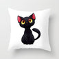 Black Cat Animal Pattern Decorative Pillowcase 45*45 Polyester Cushion Cover Throw Pillow