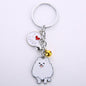 Jewelry Lovely Pomeranian Dog Charm Metal Key Chains