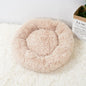 Super Soft Long Plush Warm Lightweight Cat Sleeping Basket Bed Round Fluffy Comfortable Touch Pet Products