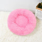 Super Soft Long Plush Warm Lightweight Cat Sleeping Basket Bed Round Fluffy Comfortable Touch Pet Products
