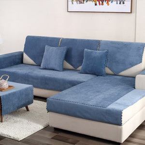 Waterproof Sofa Cushion Isolation Non-slip Pure Color Four Seasons Universal Pet Sofa Cover