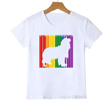 Load image into Gallery viewer, Gay Pride Rainbow Flag Cavalier King Charles Dog Print Unisex T-shirt
