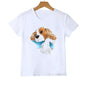 Gay Pride Rainbow Flag Cavalier King Charles Dog Print Unisex T-shirt