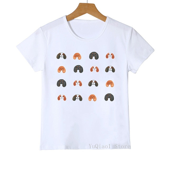 Gay Pride Rainbow Flag Cavalier King Charles Dog Print Unisex T-shirt