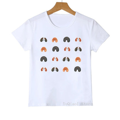 Gay Pride Rainbow Flag Cavalier King Charles Dog Print Unisex T-shirt