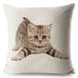 Cushion Cover Loving Cute Cat Pillowcase Sofa Throw Pillows Cover Animal Printed Wedding Home Decorative Cojines Fundas