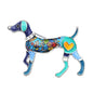 Bonsny Metal Enamel Whippet Dog Brooches Fashion Animal Jewelry Pin